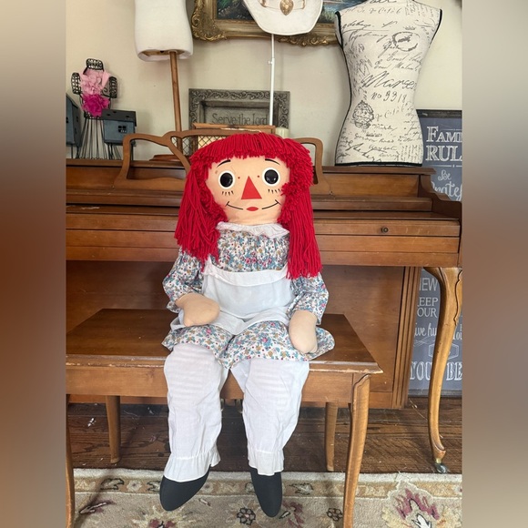 Rare Vintage 1960's XL Annabelle The Original Knickerbocker Raggedy Ann Doll - Picture 5 of 12